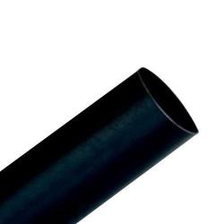 3M HEAT SHRINK THIN-WALL TUBING, FP-301, BLACK, 1 IN X 48 IN (2.54 CM X 121.92 CM)