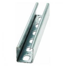 CHANNEL, 1 5/8-IN. X 1 5/8-IN., 9/16-IN. X 1 1/8-IN. SLOTTED HOLES, 12 GA., 120-