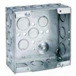 4 11/16 SQ OUTLET BOX WELDED 1/2 & 3/4 K