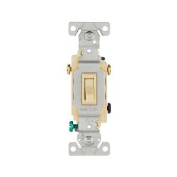 Switch Toggle 3-Way 15A 120V Grd IV