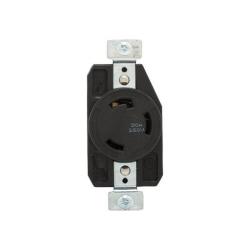 Cooper Wiring Device AHCL630R 3-Wire 2-Pole Ultra Grip Color Coded Locking Receptacle 30-Amp 250-Volt AC NEMA L6-30 Blue and Black Arrow Hart