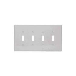 Wallplate 4G Toggle Poly Mid WH