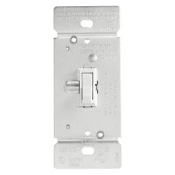 DIMMER TOGGLE SP/3WAY 600W 120V WH