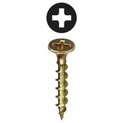6 X 1-5/8 Gold Deck Screws Phillips Bugle Head Coarse