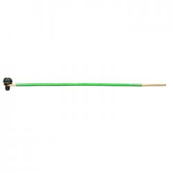 6.5IN PIGTAIL, 1 WIRE, SOLID, 12 AWG, GREEN, LOOP & SCREW, STRIPPED, GROUND PIGTAIL 50/BAG