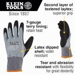 Coated Thermal Gloves Large