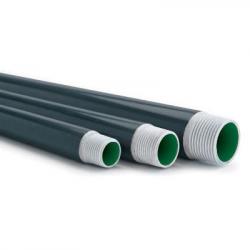 1-1/2 Inch PVC Coated Galvanized Rigid Conduit 1 COUPLING WITH EACH STICK OF PIPE