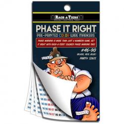 PHASE IT RIGHT HIGH VOLTAGE STICKERS #1-45 (BROWN, ORANGE, YELLOW)