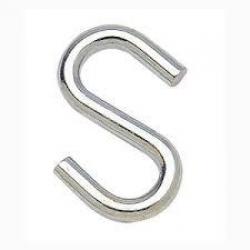 1-1/2IN S HOOKS ZINC PLATED