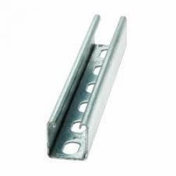 (B24) CHANNEL, 1 5/8-IN. X 1 5/8-IN., 9/16-IN. X 1 1/8-IN. SLOTTED HOLES, 14 GA., 120-