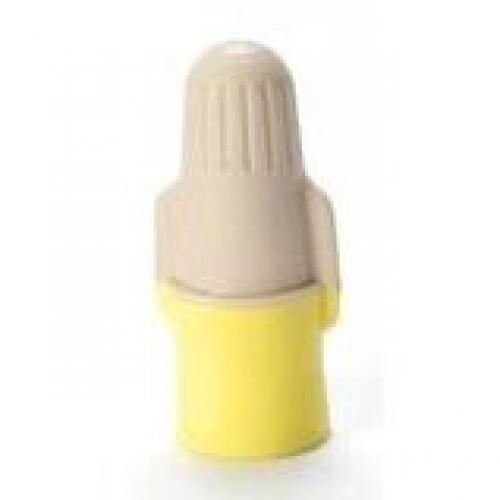 TAN/YELLOW WIRE CONNECTOR (500/JUG)