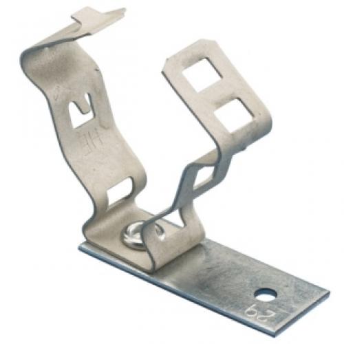 SNAP CLOSE CONDUIT CLAMP WITH NAIL BRACKET, 1/2IN, 3/4IN EMT
