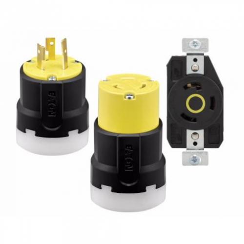 COLOR CODED 30AMP,125V YELLOW/BLACK RECEPTICAL