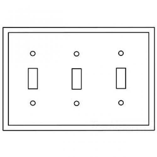 Wallplate 3G Toggle Poly Mid BR