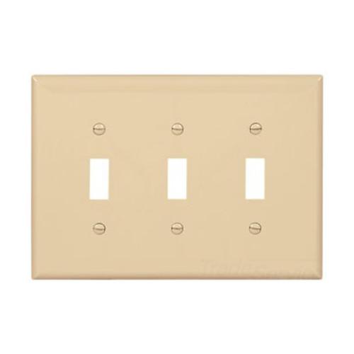 Wallplate 3G Toggle Poly Mid IV