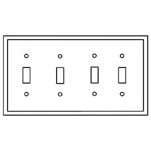 Wallplate 4G Toggle Poly Mid BR