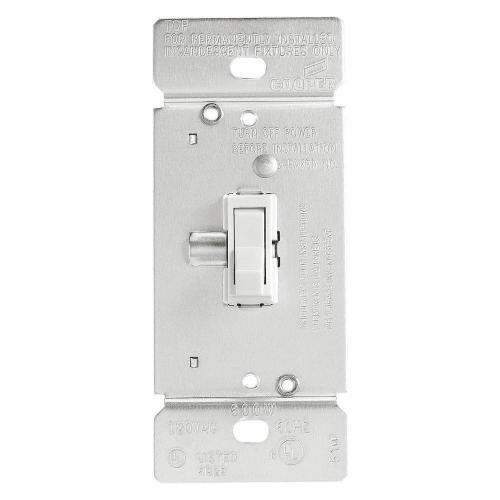 DIMMER TOGGLE SP/3WAY 600W 120V WH