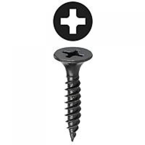 6 X 1 DRYWALL SCREWS PHILLIPS BUGLE HEAD FINE BLACK